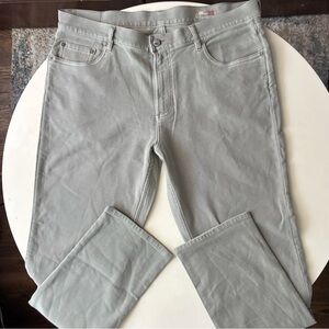 Faherty Stretch Terry 5-Pocket Pant Faded Olive Men’s 38x33 Slim Straight NWOT